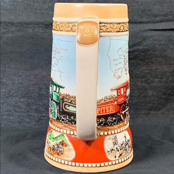 Miller High Life Great American Railroads 1869 Transcontinental Railway Stein - Picture 4 of 7